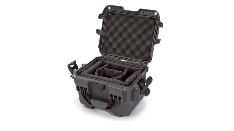 Nanuk 908 Case with Padded Divider, Graphite, Small, 908S-020GP-0A0
