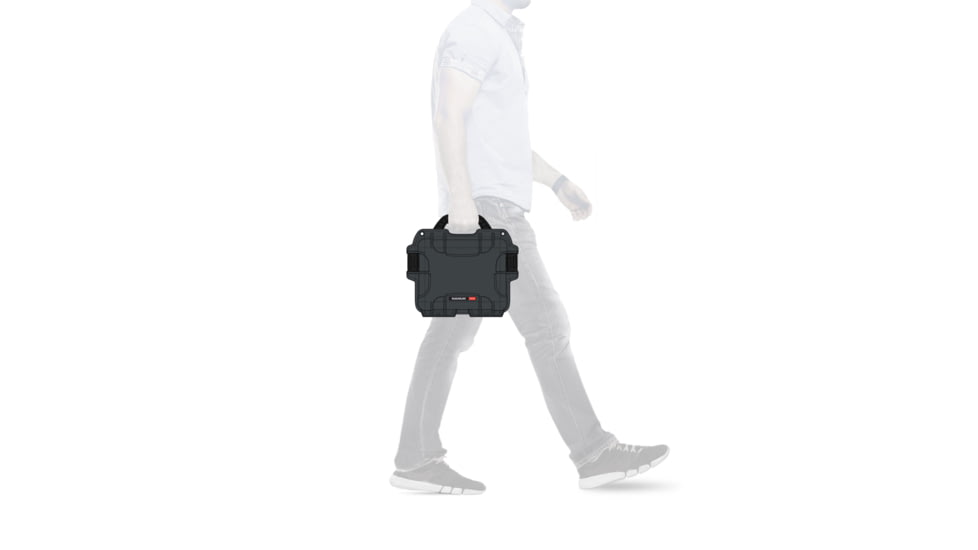 Nanuk 908 Case with Padded Divider, Graphite, Small, 908S-020GP-0A0