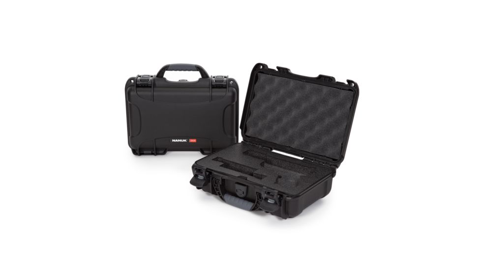 Nanuk 909 Case with Foam for Glock, 12.64in, Black, Small, 909S-080BK-0J0-17333