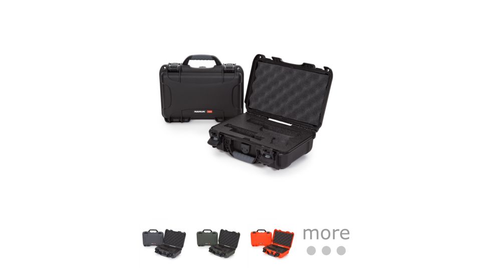 Nanuk 909 Case with Foam for Glock, Black, Graphite, Olive, Orange, Silver, Tan