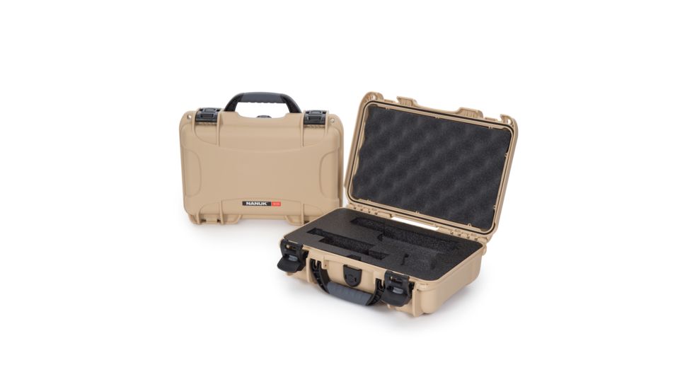 Nanuk 909 Case with Foam for Glock, 12.64in, Tan, Small, 909S-080TN-0J0-17333