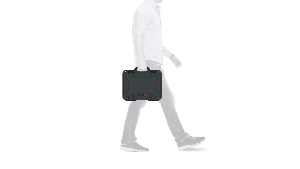 Nanuk 910 Protective Hard Case, 14.3in, Waterproof, w/ Foam, Graphite, 910S-010GP-0A0