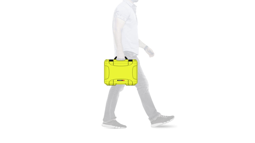 Nanuk 910 Protective Hard Case, 14.3in, Waterproof, Lime, 910S-000LI-0A0