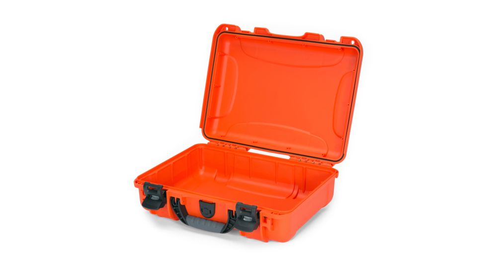 Nanuk 910 Protective Hard Case, 14.3in, Waterproof, Orange, 910S-000OR-0A0