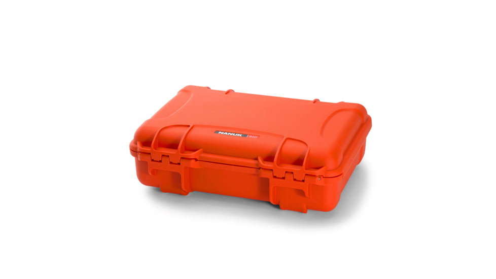 Nanuk 910 Protective Hard Case, 14.3in, Waterproof, w/ Foam, Orange, 910S-010OR-0A0