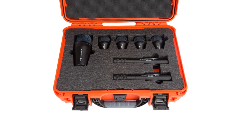 Nanuk 910 Protective Hard Case, 14.3in, Waterproof, w/ Foam, Orange, 910S-010OR-0A0