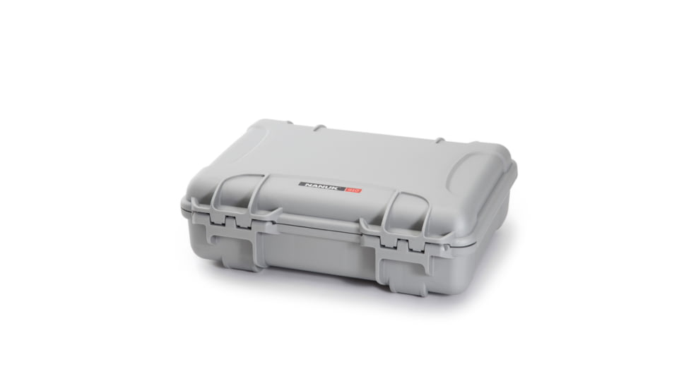 Nanuk 910 Protective Hard Case, 14.3in, Waterproof, w/ Foam, Silver, 910S-010SV-0A0