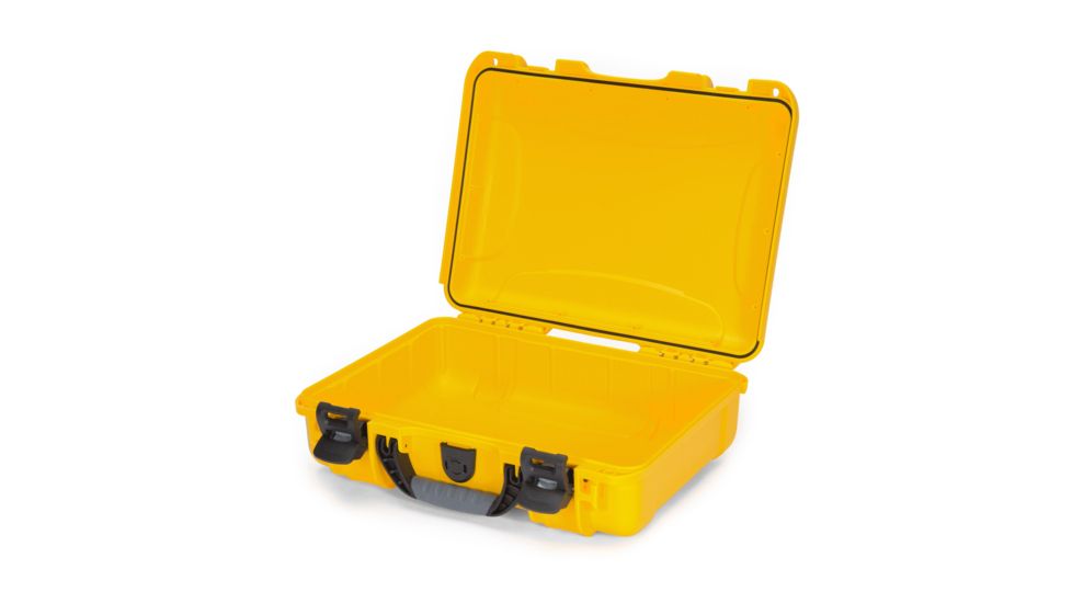 Nanuk 910 Protective Hard Case, 14.3in, Waterproof, Yellow, 910S-000YL-0A0
