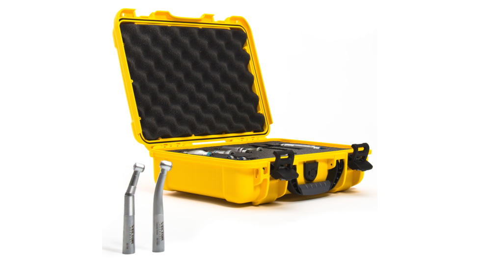 Nanuk 910 Protective Hard Case, 14.3in, Waterproof, w/ Foam, Yellow, 910S-010YL-0A0