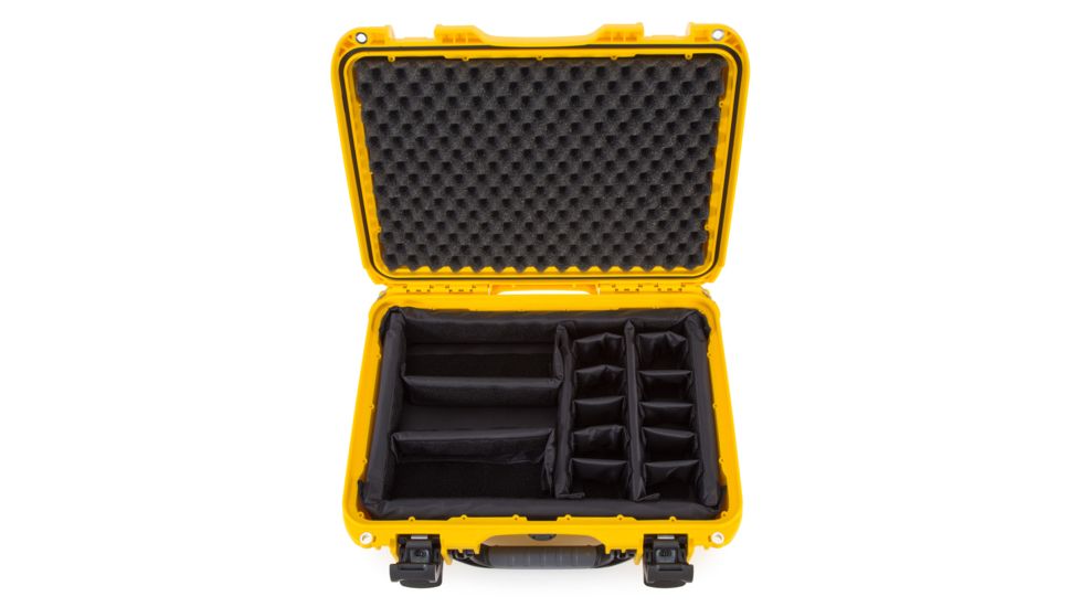 Nanuk 923 Hard Case w/ Padded Divider, Yellow, 923S-021YL-0A0