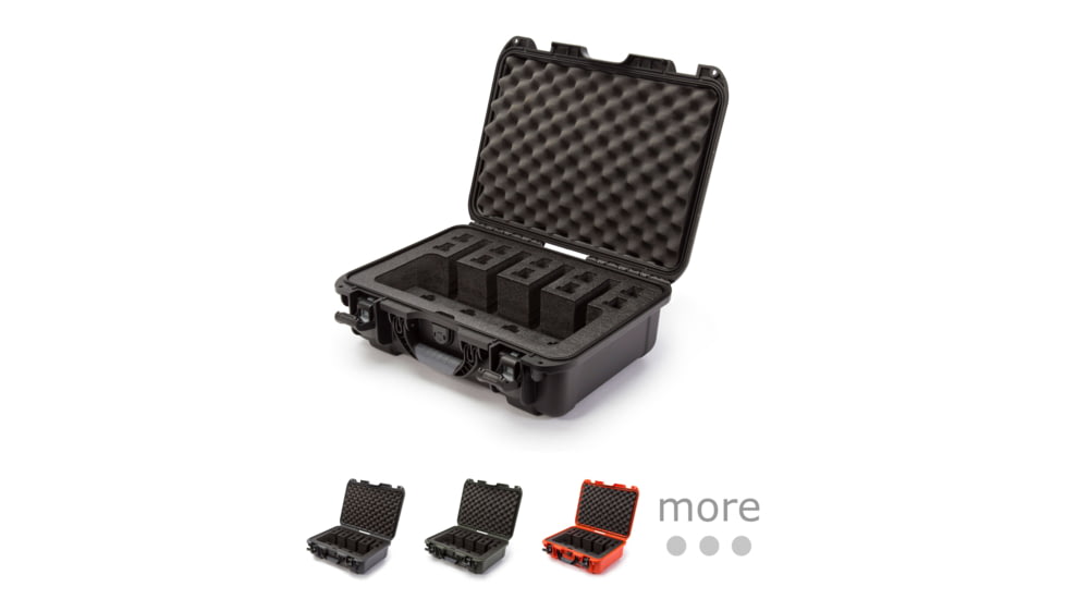 Nanuk 925 4UP Protective Hard Case, Black, Graphite, Olive, Orange, Silver, Yellow