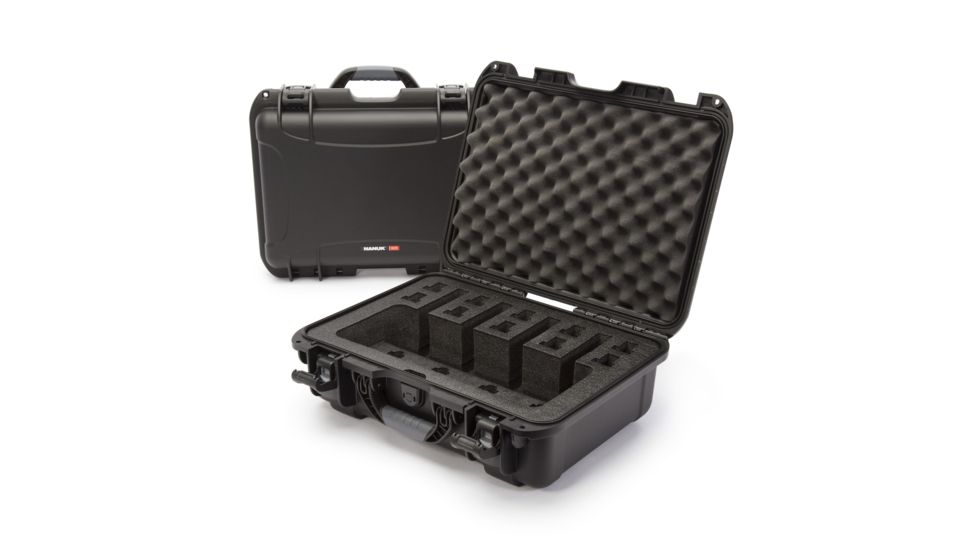 Nanuk 925 4UP Hard Pistol Case w/ Foam Insert for 4UP Pistols, 18.7in, Black, 925S-080BK-0A0-16723