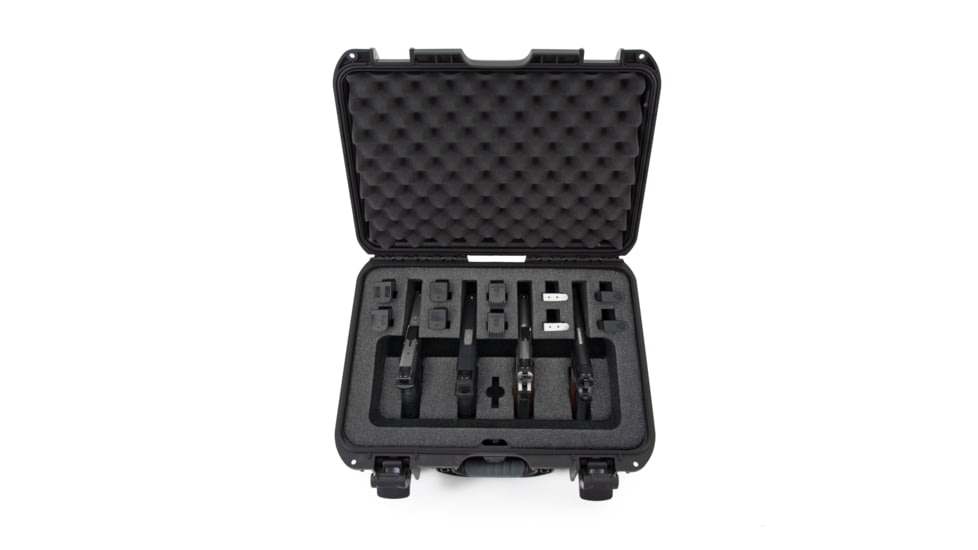 Nanuk 925 4UP Hard Pistol Case w/ Foam Insert for 4UP Pistols, 18.7in, Black, 925S-080BK-0A0-16723