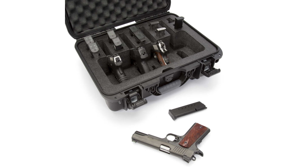 Nanuk 925 4UP Hard Pistol Case w/ Foam Insert for 4UP Pistols, 18.7in, Black, 925S-080BK-0A0-16723