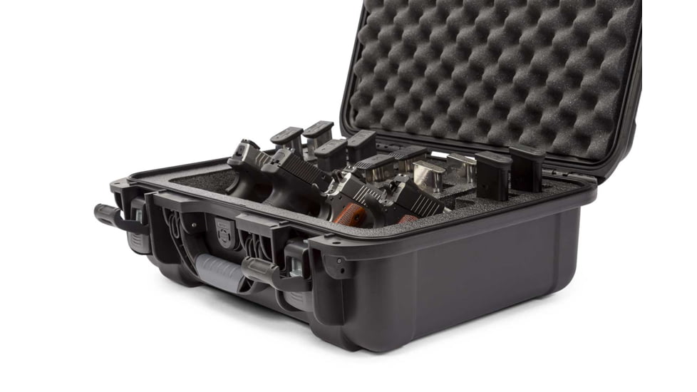 Nanuk 925 4UP Hard Pistol Case w/ Foam Insert for 4UP Pistols, 18.7in, Black, 925S-080BK-0A0-16723