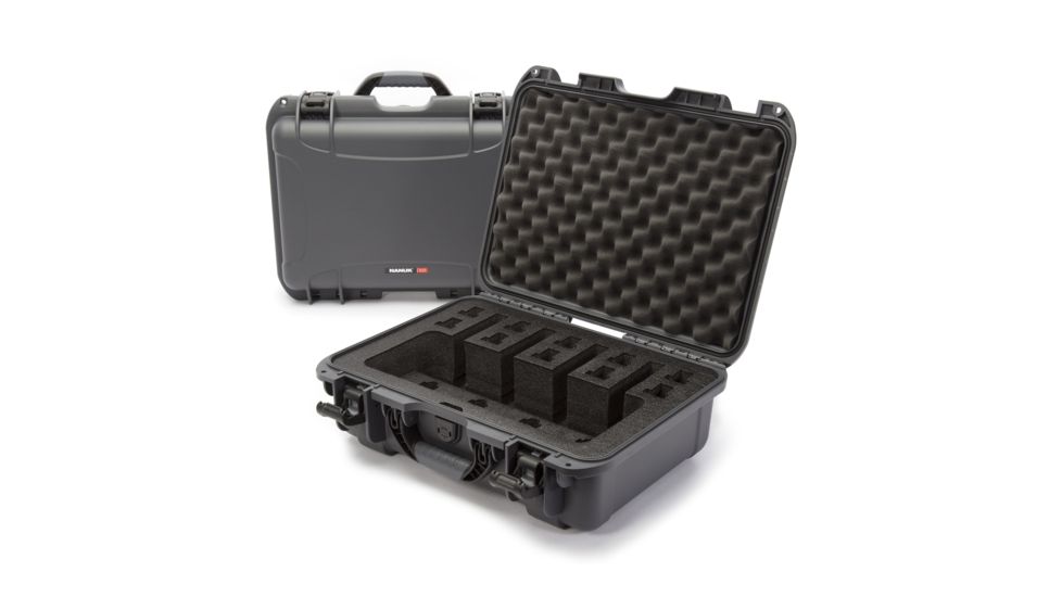 Nanuk 925 4UP Hard Pistol Case w/ Foam Insert for 4UP Pistols, 18.7in, Graphite, 925S-080GP-0A0-16723