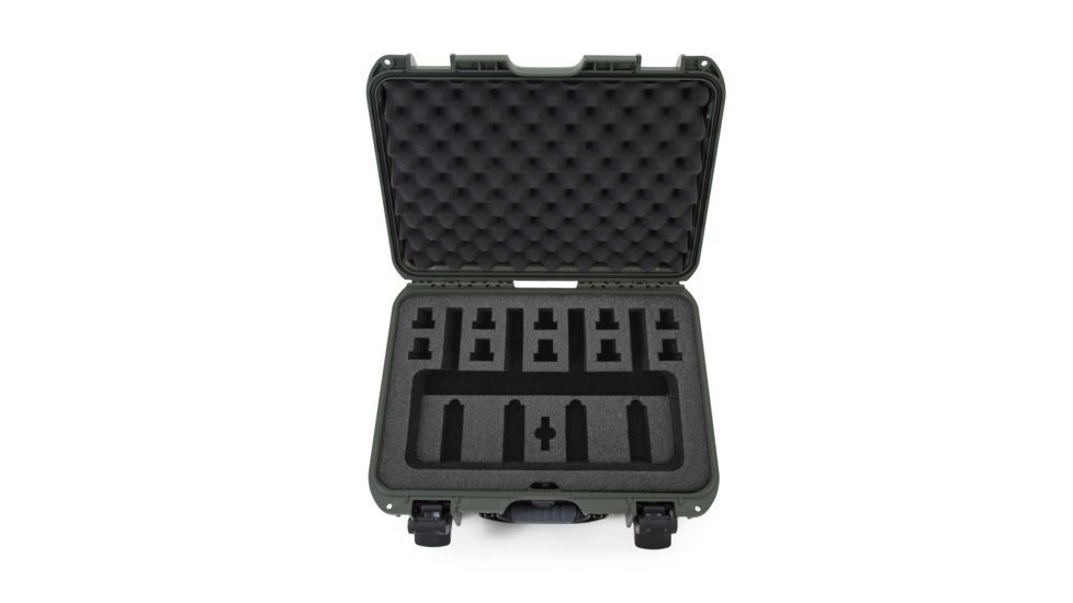 Nanuk 925 4UP Hard Pistol Case w/ Foam Insert for 4UP Pistols, 18.7in, Olive, 925S-080OL-0A0-16723