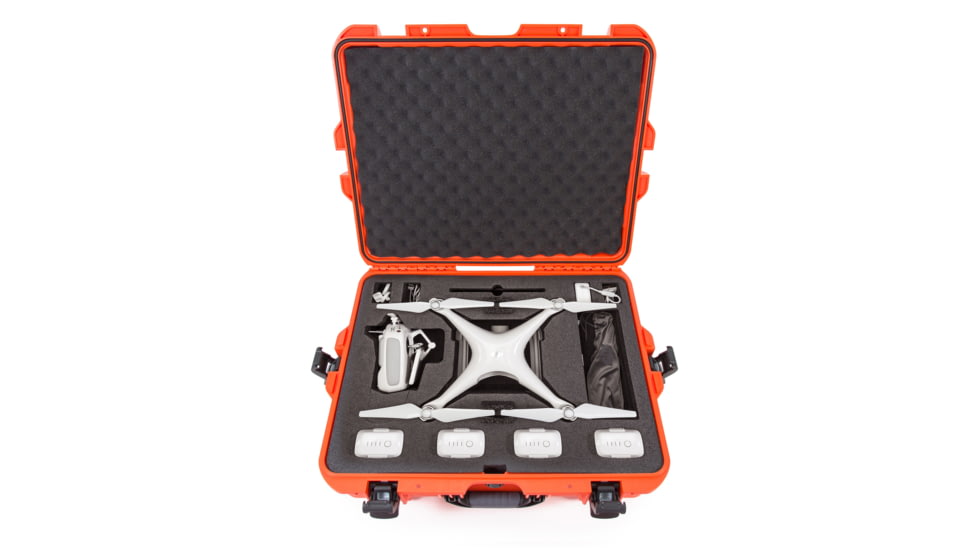 Nanuk 945 Nanuk Case w/foam insert for DJI Phantom 4, Orange, 945S-080OR-0A0-15630