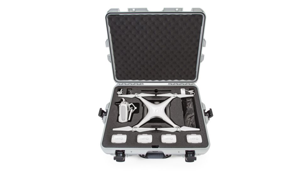 Nanuk 945 Nanuk Case w/foam insert for DJI Phantom 4, Silver, 945S-080SV-0A0-15630