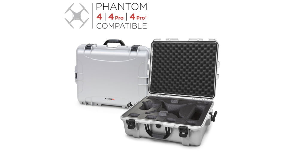 Nanuk 945 Nanuk Case w/foam insert for DJI Phantom 4, Silver, 945S-080SV-0A0-15630