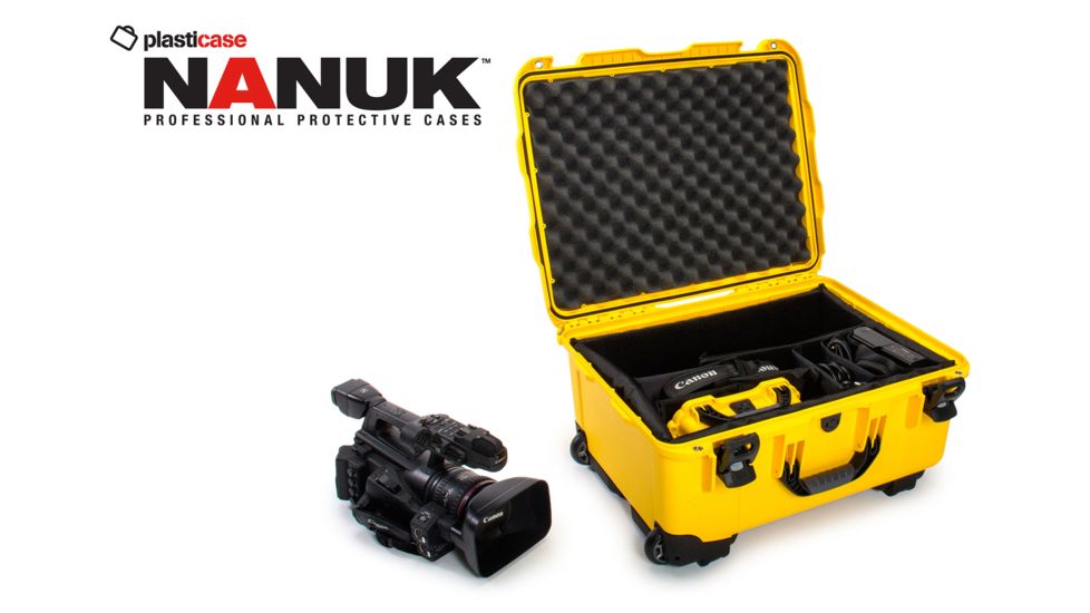 Nanuk 950 Hard Plastic Case, Yellow, 950S-000YL-0A0