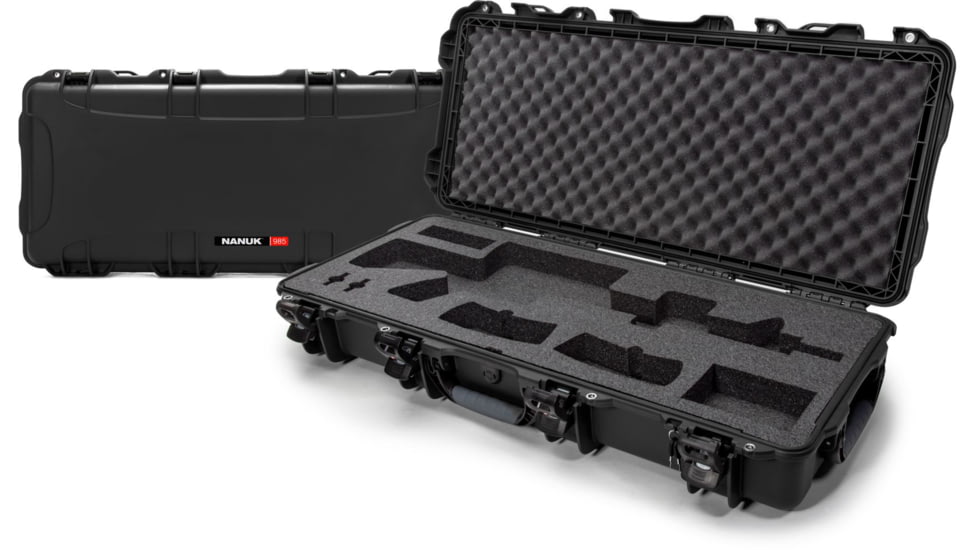 Nanuk 985 Customized foam inserts for AR, Black, 1-985-18249