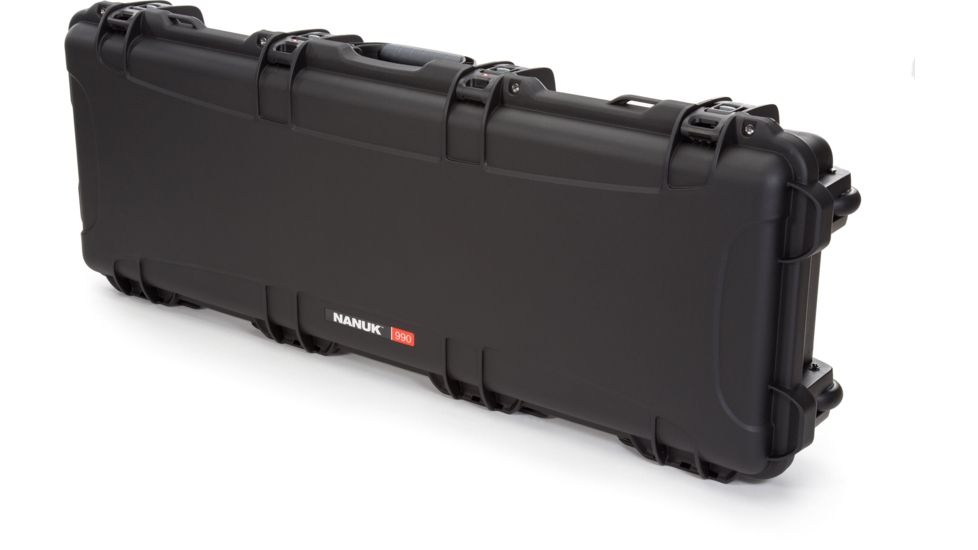 Nanuk 990 XL Rifle Protective Case, 47.1in, w/ 3-Part Foam Insert, Black, 990S-011BK-0A0