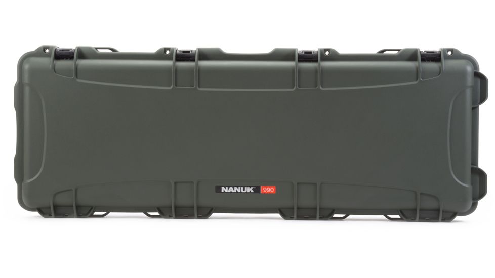 Nanuk 990 XL Rifle Protective Case, 47.1in, w/ 3-Part Foam Insert, Olive, 990S-011OL-0A0