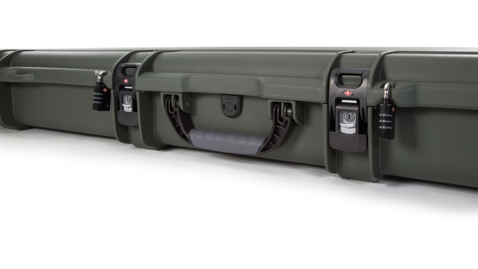 Nanuk 990 XL Rifle Protective Case, 47.1in, w/ 3-Part Foam Insert, Olive, 990S-011OL-0A0