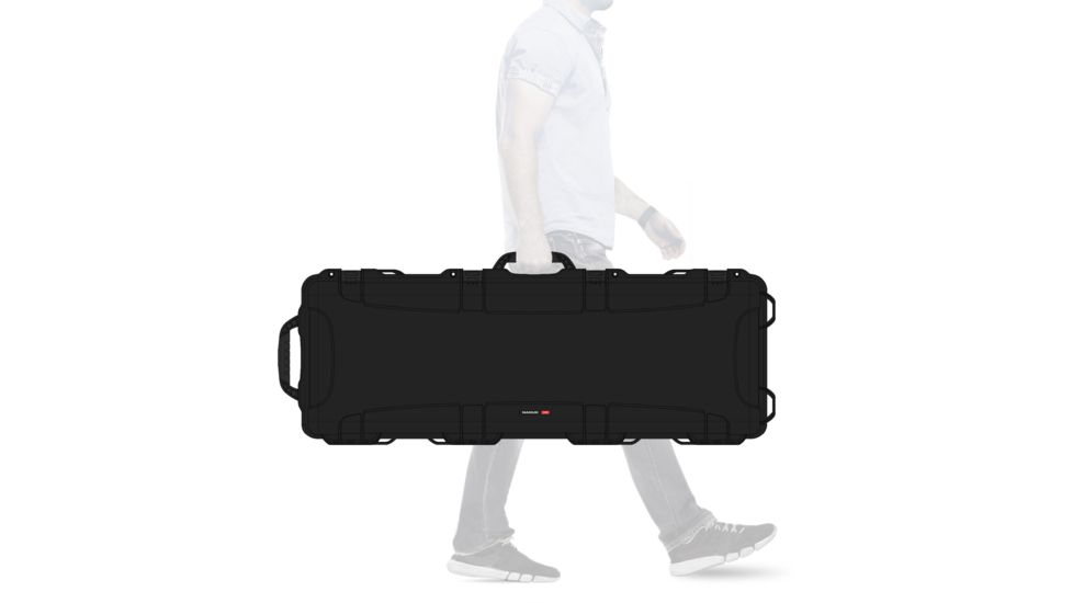 Nanuk 990 XL Rifle Protective Case, 47.1in, w/ No Foam, Black, 990S-001BK-0A0