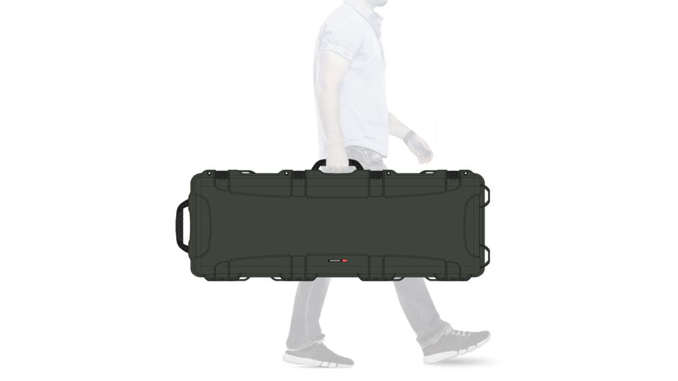 Nanuk 990 XL Rifle Protective Case, 47.1in, w/ No Foam, Olive, 990S-001OL-0A0