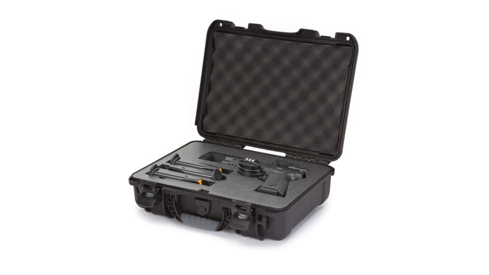 Nanuk Case 910 w/Foam For Pistol Optic Ready, Black, Medium, 910S-080BK-0A0-21312