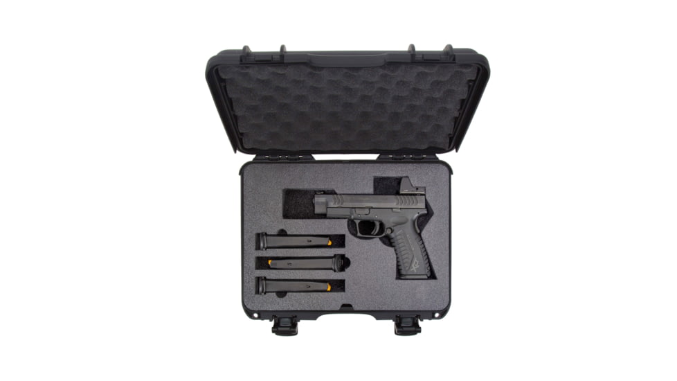 Nanuk Case 910 w/Foam For Pistol Optic Ready, Black, Medium, 910S-080BK-0A0-21312