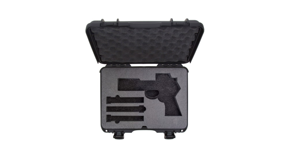Nanuk Case 910 w/Foam For Pistol Optic Ready, Black, Medium, 910S-080BK-0A0-21312