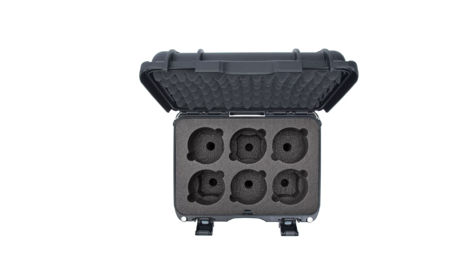Nanuk Case 918 w/foam insert for 6 Lens, Graphite, Medium, 918S-080GP-0A0-19337