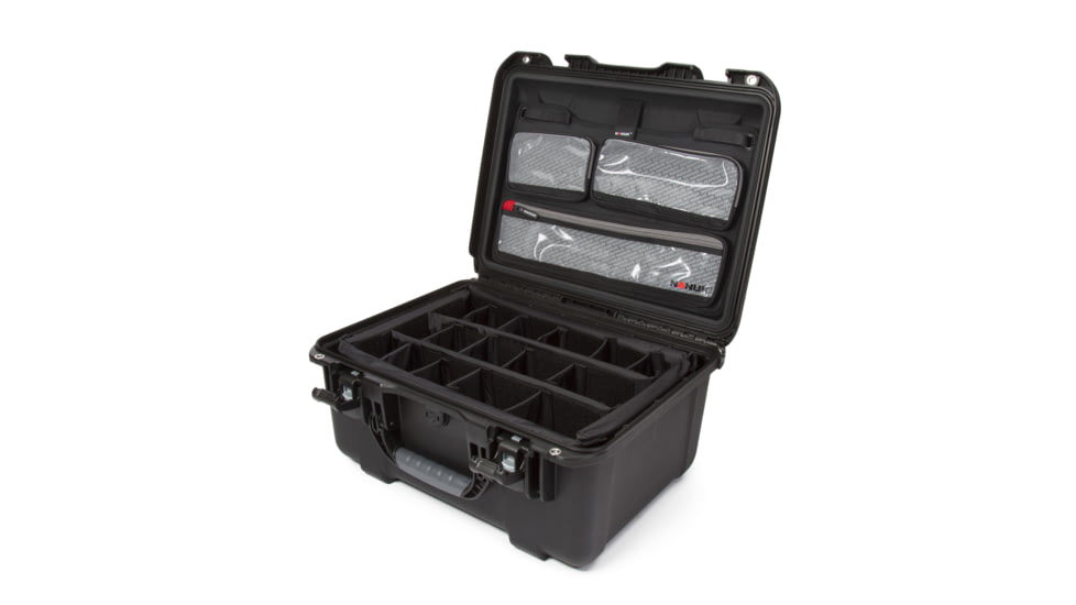 Nanuk 933 Pro Photo Camera Case Kit w/Lid Organizer / Padded Divider, Black, Medium, 933S-060BK-0A0