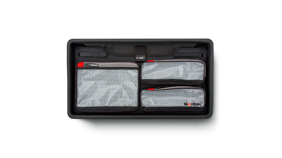 Nanuk Case 935 w/lid org./divider, Black, Large, 935S-060BK-0A0