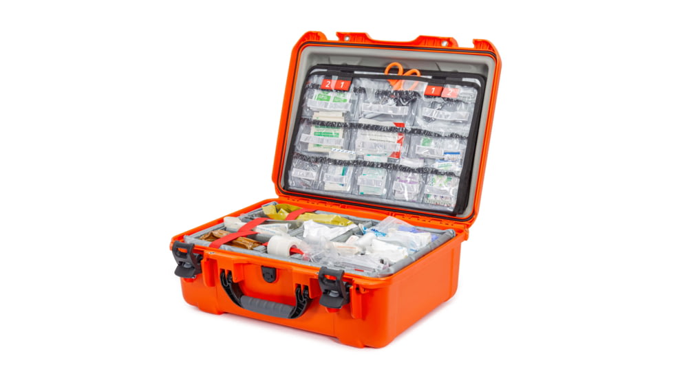 Nanuk 940 EMS Case w/ Lid Organizer / Divider, Orange, Large, 940S-120OR-0A0