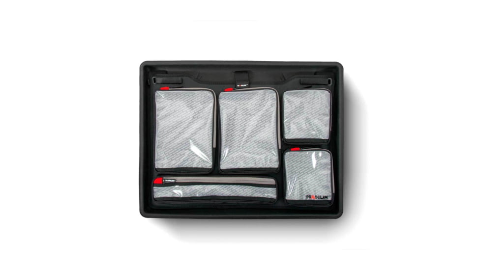 Nanuk Case 945 w/lid org./divider, Black, Large, 945S-060BK-0A0