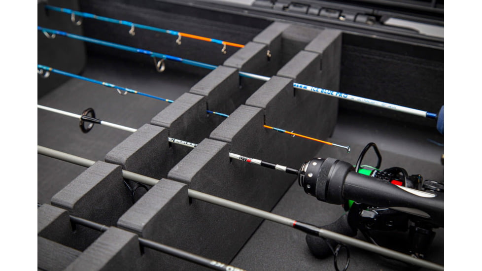 Nanuk Case 990 w/Foam For Ice Fishing Rod, Black, Large, 990S-081BK-0A0-C0666