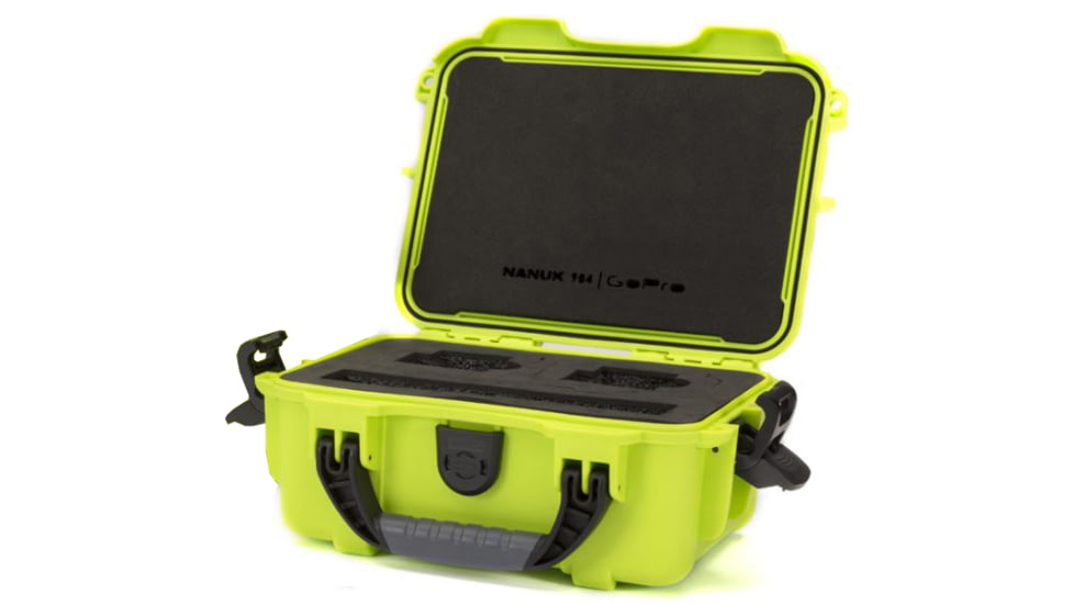 Nanuk Case with Foam Insert for GoPro, Lime, Small 904 GOP2