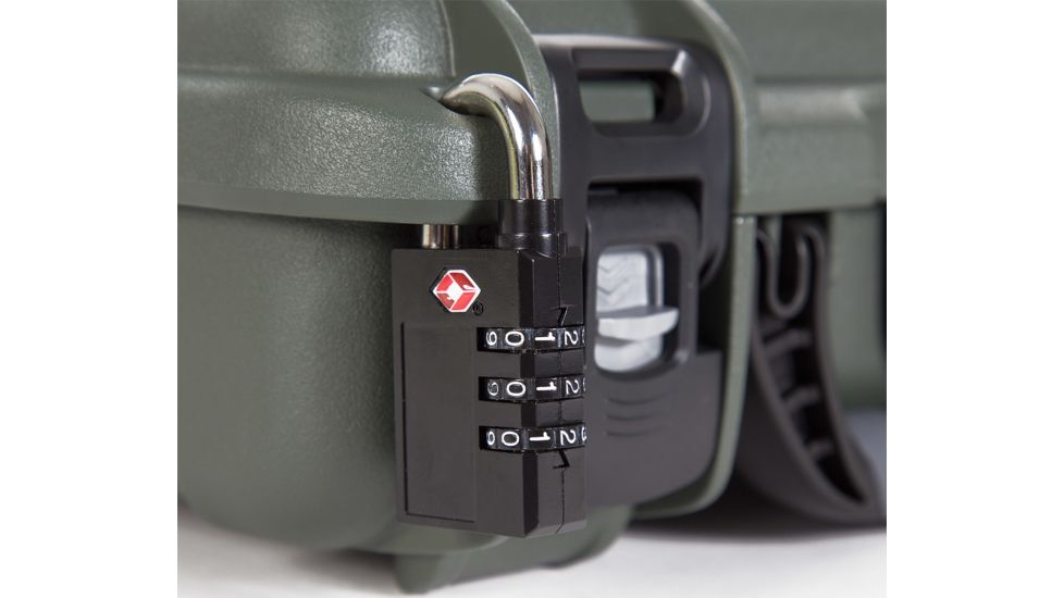 Nanuk 910 2Up Classic Hard Gun Case, 14.3in, Olive, Medium, 910S-080OL-0K0-18008