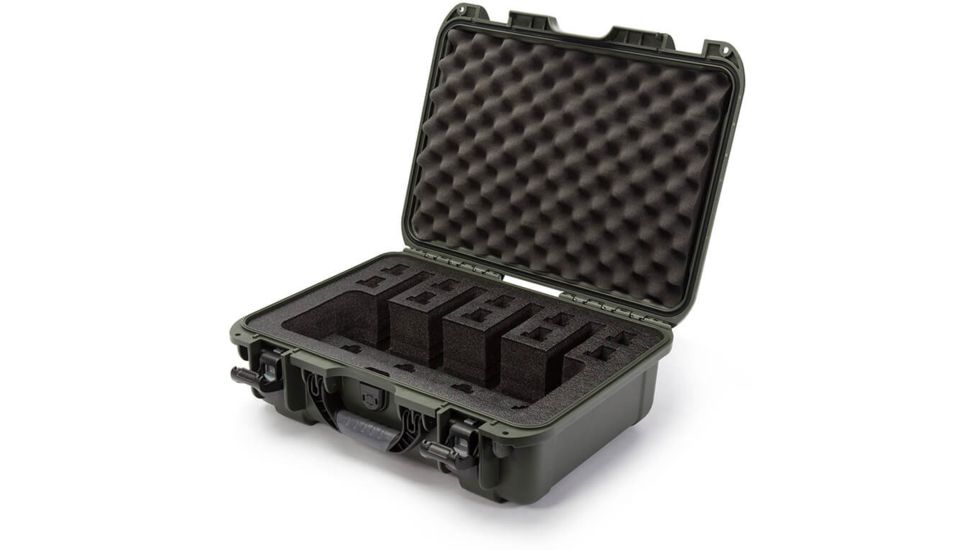 Nanuk Customized Foam Insert for 925 Nanuk Hard Case for 4UP Pistols, Black, 1-925-16723