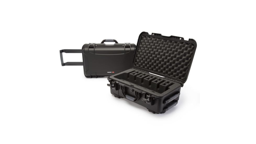 Nanuk 935 6UP Hard Pistol Case w/ 6 UP Pistol Foam, 22in, Black, 935S-080BK-0A0-16708