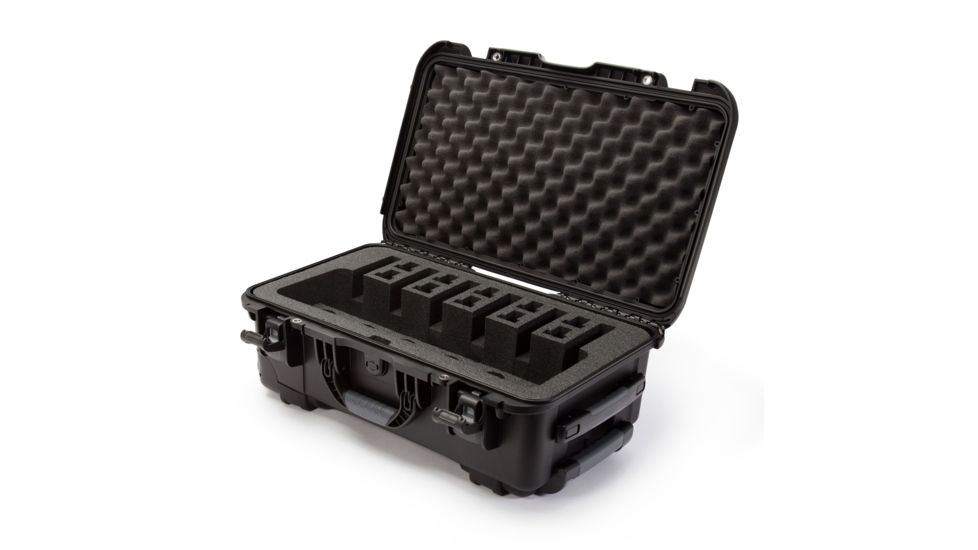 Nanuk 935 6UP Hard Pistol Case w/ 6 UP Pistol Foam, 22in, Black, 935S-080BK-0A0-16708