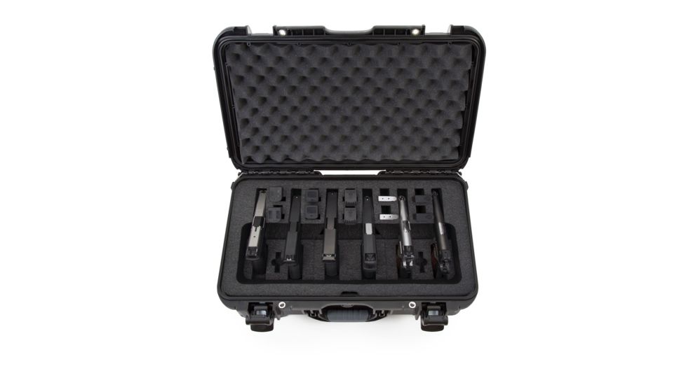 Nanuk 935 6UP Hard Pistol Case w/ 6 UP Pistol Foam, 22in, Black, 935S-080BK-0A0-16708