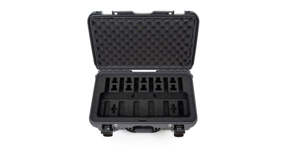 Nanuk 935 6UP Hard Pistol Case w/ 6 UP Pistol Foam, 22in, Graphite, 935S-080GP-0A0-16708