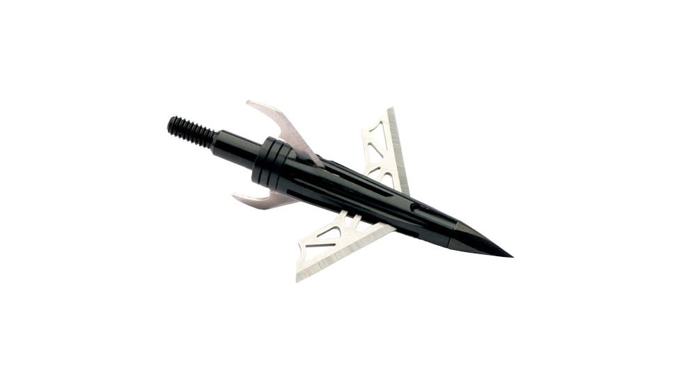 New Archery Products  DK4 100 1 3/4in Broadheads - 3-Pack, Fixed Blade w/ Bleeder Blades, NAP-60-DK100