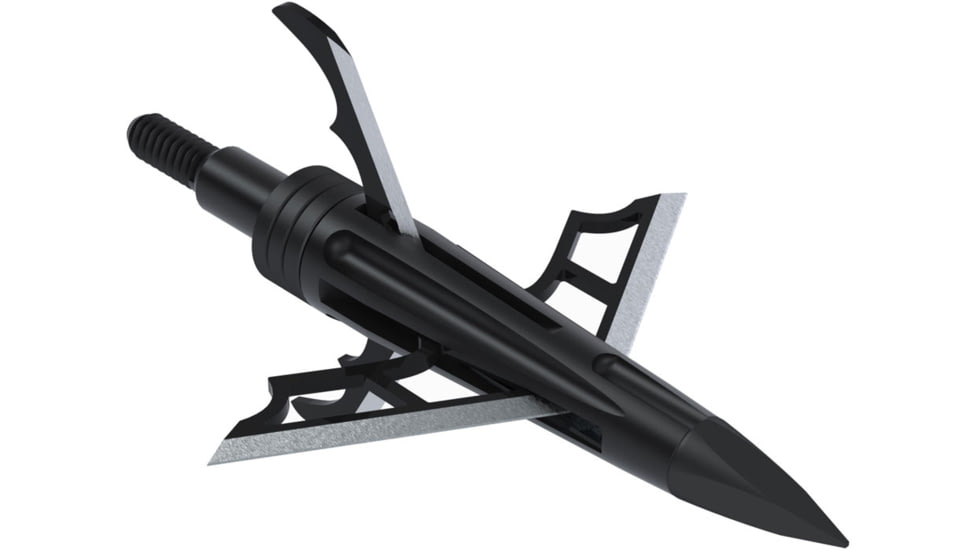 New Archery Products  DK4 125 1 3/4in Broadheads - 3-Pack, Fixed Blade w/ Bleeder Blades, NAP-60-DK125