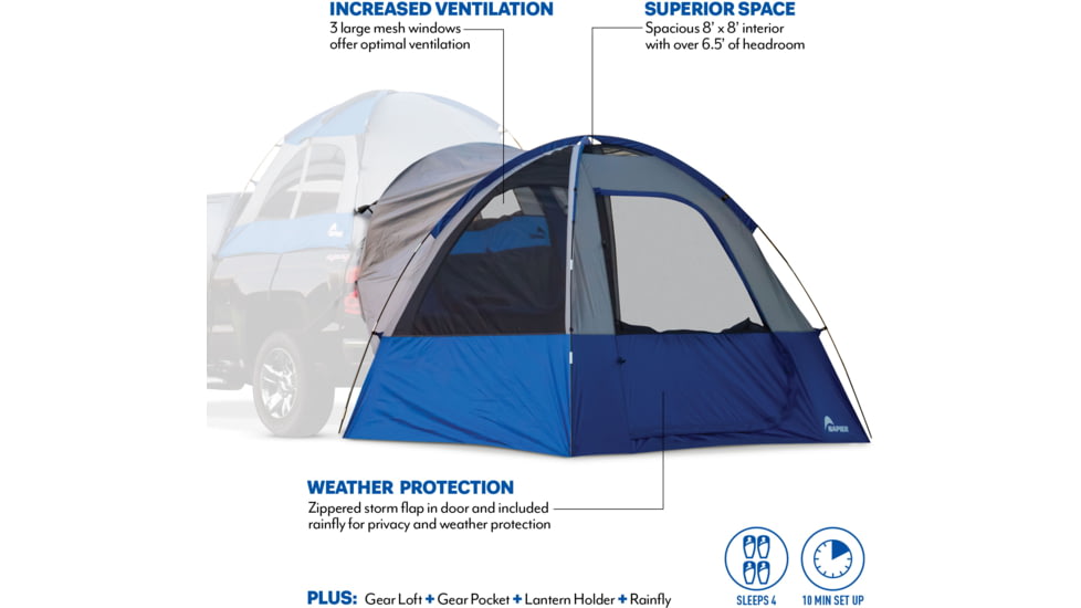 Napier Sportz Link Attachment Tent, Blue/Gray, 51000